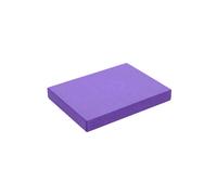 Fitness Mad Pilates Head Block, 25mm x 150mm x 205mm, Eco Friendly Yoga Block, High Density EVA Non Slip Block for Pilates, Yoga and Home Workouts (Purple)