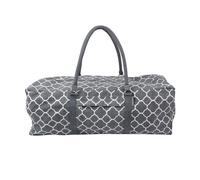 Fitness Mad Kit Bag in Floral Gray - Cotton & Polyester - 62 x 22 x 22cm