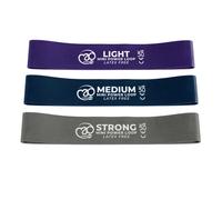 Fitness Mad Latex Free Mini Resistance Band (Pack of 3)