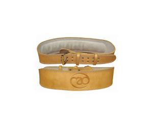 Fitness Mad Leather Weight Lifting Belt Size: Large, Colour: Tan
