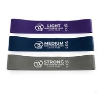 Fitness Mad Mini-Power Loops (Latex Free), Set of 3 (one of each resistance)