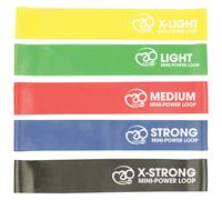 Fitness Mad Mini Power Resistance Band Set (Pack of 5)One Size Multicoloured RD