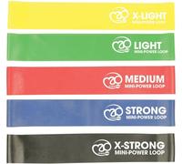 Fitness Mad Mini Power Resistance Band Set (Pack of 5) Fitness Mad Multicolor