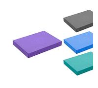 Fitness Mad Pilates Head Block, 25mm x 150mm x 205mm, Eco Friendly Yoga Block, High Density EVA Non Slip Block for Pilates, Yoga and Home Workouts (Purple)