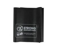 Fitness Mad Resistance Bands, Workout Band 1.5m, 3 Resistance Levels, Heavy Duty Exercise Band for Home Workout, Pilates & Rehabilitation (Strong (Black))