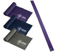 Fitness Mad Resistance Bands (Latex Free), Pack of 3 (Light/Medium/Strong)