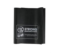Fitness Mad Resistance Bands, Workout Band 1.5m, 3 Resistance Levels, Heavy Duty Exercise Band for Home Workout, Pilates & Rehabilitation (Strong (Black))