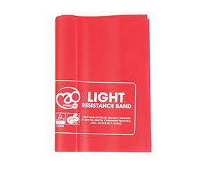 Fitness Mad Resistance Bands, Workout Band 1.5m, 3 Resistance Levels, Heavy Duty Exercise Band for Home Workout, Pilates & Rehabilitation (Light (Red))
