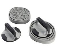 Fitness-Mad Rotating Push Up Handles (Pair) - Grey