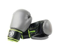 Fitness Mad PVC Sparring Gloves Green/Grey Boxing Gloves 10oz-14oz