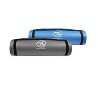 Fitness Mad Stretch Fitness Mat | Thick NBR Exercise Mat | 180cm x 60cm x 10mm | Non Slip Exercise Mat with Carry Strap for Yoga, Pilates, Gym and Home Workouts