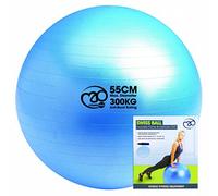 Fitness-Mad Swiss Ball with Pump & Online Guide,Blue,75cm
