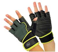 Fitness Mad Unisex's Core & Weight Training Fitness Gloves, Green/Black, X-Large