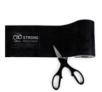 Fitness Mad Unisex's Resistance Band Roll Roll-15m x 15cm, Black, Strong