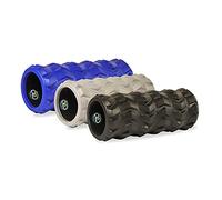 (Black) Fitness Mad Workout Exercise PHYSIO Trigger Point Message Tread Roller 32x13cm (2020)