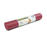 Yoga-Mad Warrior II Yoga Mat | 183cm x 61cm x 4mm | Non Slip Lightweight Exercise Mat | Perfect for Pilates, Yoga, Stretching, Home Workouts and General Fitness (Burgundy)