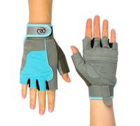 Fitness Mad Womens Cross Training Weight Lifting Gloves (BLUE, MEDIUM)