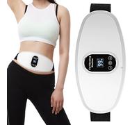 Fitness Massage Belt - Vibrating Tummy Massager with 6 Adjustable Levels | Wireless Belly Fat Reduction Belt for Abdomen, Waist & Leg Slimming | LCD Display for Home Workout & Relaxation