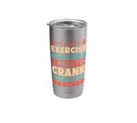 Fitness Motivation Bodybuilder Crank Like A Bastard Gym Stainless Steel Insulated Tumbler