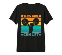 Fitness Motivation Bodybuilder This Girl Can Lift Gym Premium T-Shirt