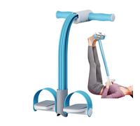 Fitness Pedal Puller Rope - Elastic Yoga Cingle Resistance Bands Count Voice | Abdominal and Tear Resistant Legs Trainer Sit on the Belt for Sports Lovers Teens Senio