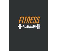 Fitness Planner: Track your workout with black background I A4 Size Workout Journal/Planner to Track Weight Loss I Fitness Journal & Logbook Planner