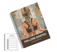 Fitness Planner - Weight Food Tracker Notebook | Spiral Workout Journal Planner | for Students Men Women Gym Home School Morning Daily Life Self Care Home School Daily