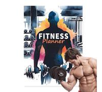Fitness Planning Notebook, Gym Training Tracker, Daily Exercise Book, Wellness Plan Calendar, Accessory | Fitness Training Journal | Workout Tracker Journa