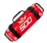 Fitness Power Sandbag, Heavy Duty Sand Filled Workout Training Gym Bag with Strong Handles Weighted Slam Bag for Weight Lifting, Running, Powerlifting Exercises (Red, 25kg)