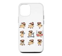 Fitness Pug Running Treadmill Marathon Finish Dog Case for iPhone 12/12 Pro