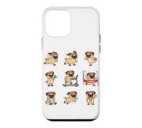 Fitness Pug Running Treadmill Marathon Finish Dog Case for iPhone 12 mini