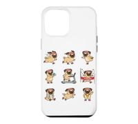 Fitness Pug Running Treadmill Marathon Finish Dog Case for iPhone 12 Pro Max