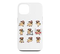 Fitness Pug Running Treadmill Marathon Finish Dog Case for iPhone 13
