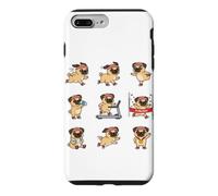 Fitness Pug Running Treadmill Marathon Finish Dog Case for iPhone 7 Plus/8 Plus