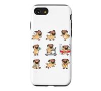 Fitness Pug Running Treadmill Marathon Finish Dog Case for iPhone SE (2020) / 7/8