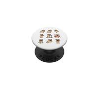 Fitness Pug Running Treadmill Marathon Finish Dog PopSockets Adhesive PopGrip
