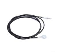 Fitness Pulley Cable 5mm Steel Wire Rope 2m-6m Dual Fixed Ends for Home Gym Lat Pulldown System Black(2meter)