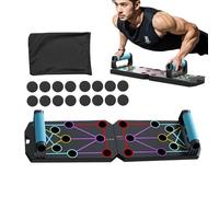 Fitness Push Up Board - Portable Full Body Training Equipment, Compact Home Workout Station | Colour Coded Handle System, Muscle Activator for Chest Arms Back, Easy to Use Press Up Tool for Men