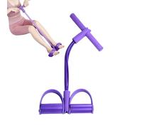Fitness Resistance Band - 4 Tube Pedal Ankle Pull Stretch Bands - Training Device with Handles for Flexibility and Stretching Exercises at Home On the Go for Arms Legs