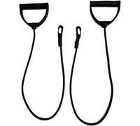Fitness Resistance Band For Stepping Machine, Adjustable Pull Rope With Ergonomic Handles, Abs Plastic Exercise Cord For Home Gym Workout, Black, 80cm
