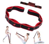 Fitness Resistance Band for Stretching and Yoga, 8 Section Dance Stretching Belt Pilates Pull Strap Belt Fitness Exercise Strap Fitness Resistance Band with Number