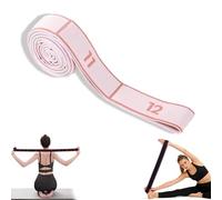 Fitness Resistance Band for Stretching and Yoga, Multi-Loop Elastic Stretching Straps, Gymnastics Equipment with Handles for Physical Therapy, Pilates, Yoga, Dance, Gymnastics Exercise (10-C)