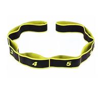 Fitness Resistance Band for Stretching and Yoga, Numbered 8-Section Resistance Band, Multi-Loop Elastic Stretching Strap for Yoga Pilates Fitness Full Body Workout (yellow)