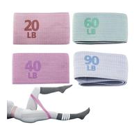 Fitness Resistance Bands - 4-Piece Elastic Exercise Straps, 66x5.7cm Durable Stretching Tool, Portable Strength Training Bands | Full Body Workout Aid For Glutes Thighs Legs Waist Muscle Conditioning