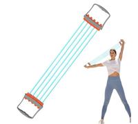 Fitness Resistance Bands - 5-Spring Adjustable Chest Expander, Strong Arm Exerciser Stretch Bands, Upper Body Strength Trainer For Women Men, Durable Hand Stretcher | Compact Home Office Gym Workout