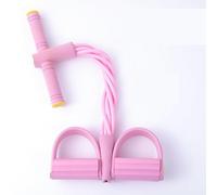 Fitness Resistance Bands 8-Tube Ankle Puller, Newly Upgraded, Twice as Durable as the 4-Tube Version, Suitable for Sit-ups and Full-Body Training Ankle Puller (Purple/Blue/Pink)(Pink)