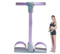Fitness Resistance Bands With 6 Tube Pedal Ankle Puller 2025 Upgrade LCD Countable Elastic Pull Rope Foot Pedal Resistance Bands Stretch Band For Home Gym, Yoga, Pilates And Full Body Trainin