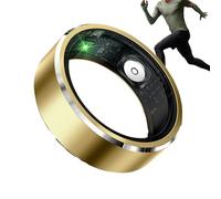 Fitness Ring - Electronic Alloy Circular Form, Pulse Measurement Sensor System, Activity Performance Analytics Band, Lightweight Lifestyle Monitoring Wearable | For Exercise Travel Conditioning Motion