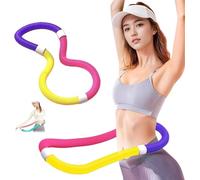 Fitness Rings with Weight, Rings to Be Rotated and Bent, 160 cm Circle De Fitness Para Abdominales, PVC Circle for Training Including Chest, Legs and Back (Purple Yellow 1.2 kg)