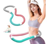 Fitness Rings with Weight, Rings to Be Rotated and Bent, 160 cm Circle De Fitness Para Abdominales, PVC Circle for Training Including Chest, Legs and Back (Green Rose 1.2 kg)